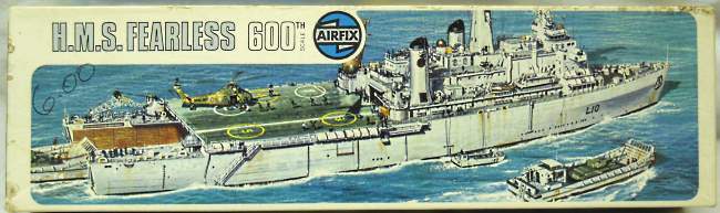 Airfix 1/600 HMS Fearless Assault Ship and Helicopter Carrier, 03205-2 plastic model kit